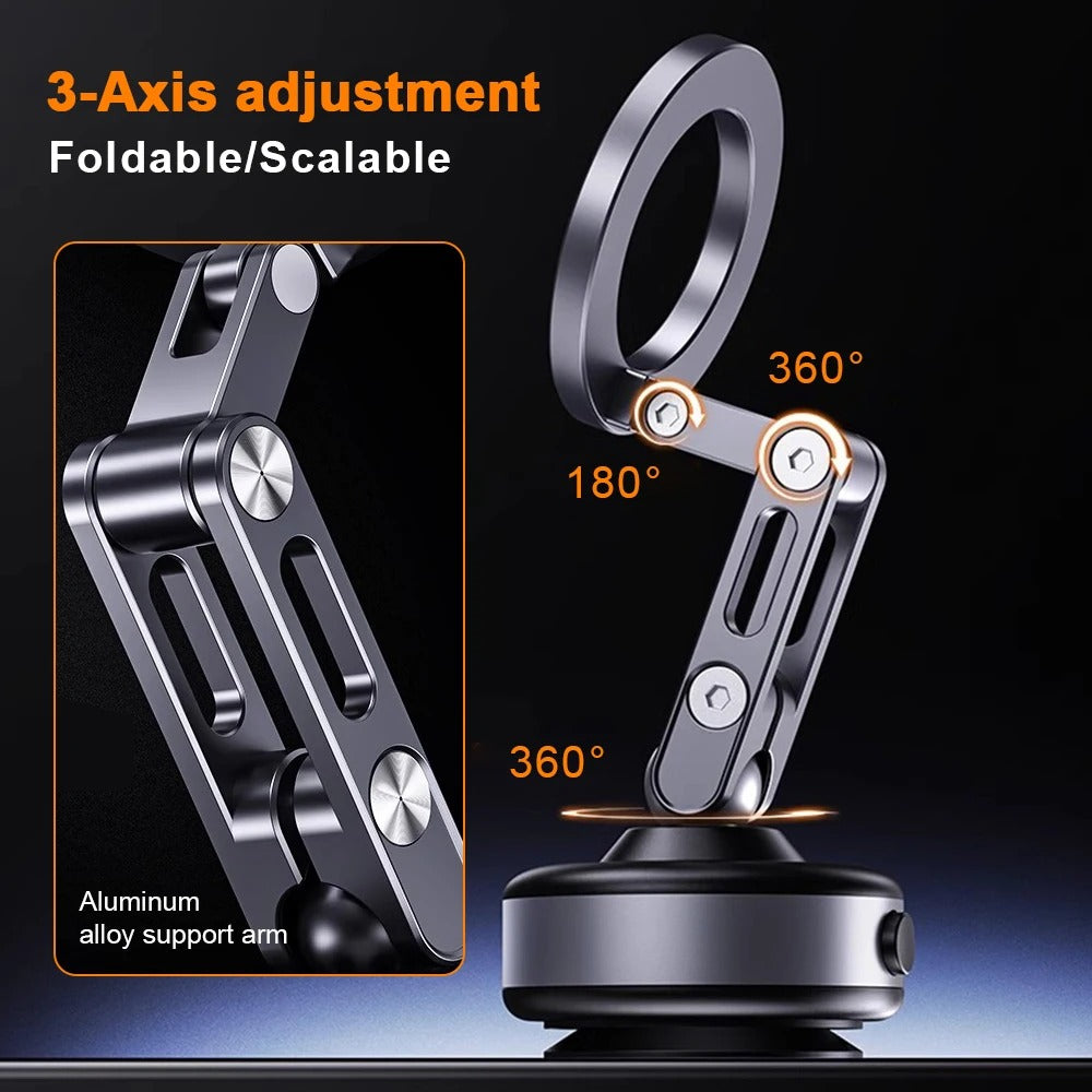 Strong Magnetic Car Phone Mount With Adhesive Base