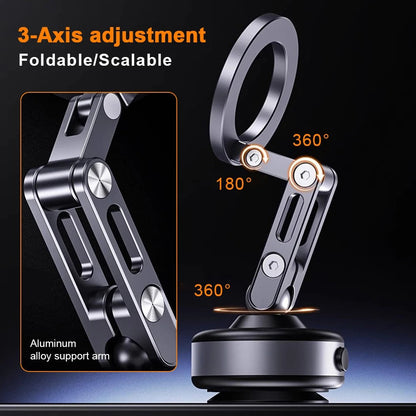 Strong Magnetic Car Phone Mount With Adhesive Base