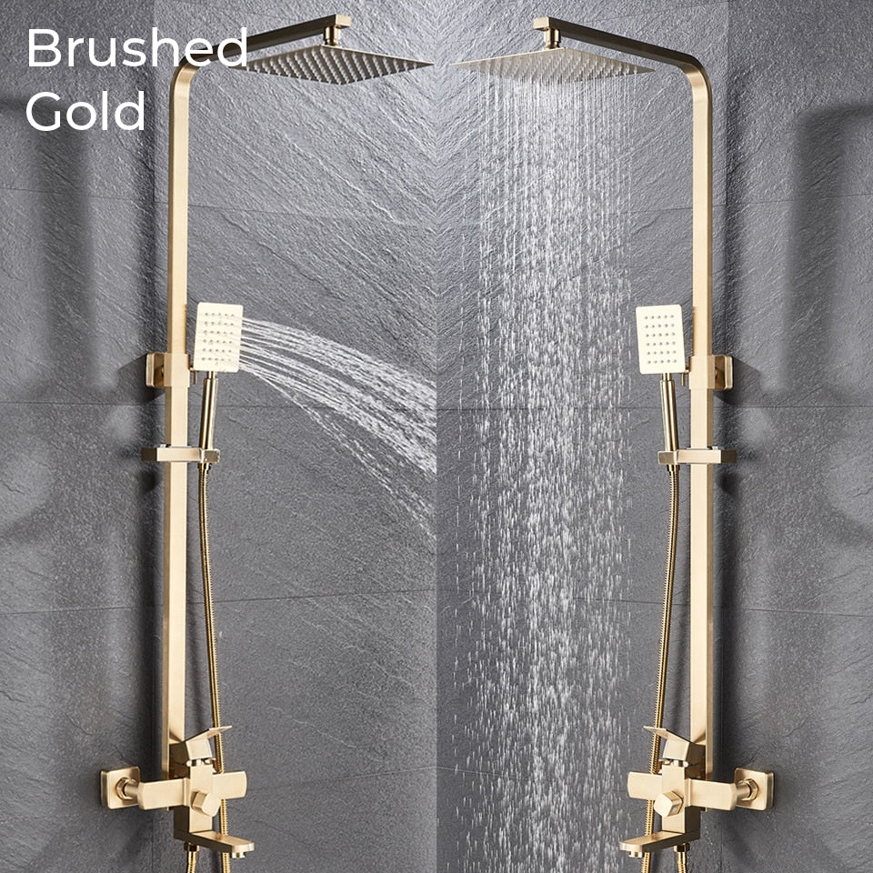 Luxury Rain Shower Head With Handheld Sprayer Easy Fit