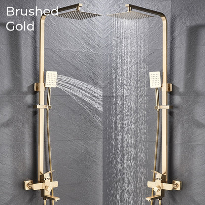 Luxury Rain Shower Head With Handheld Sprayer Easy Fit