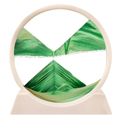 3D Moving Sand Art Glass Home Decor Calming Relaxation Piece 12