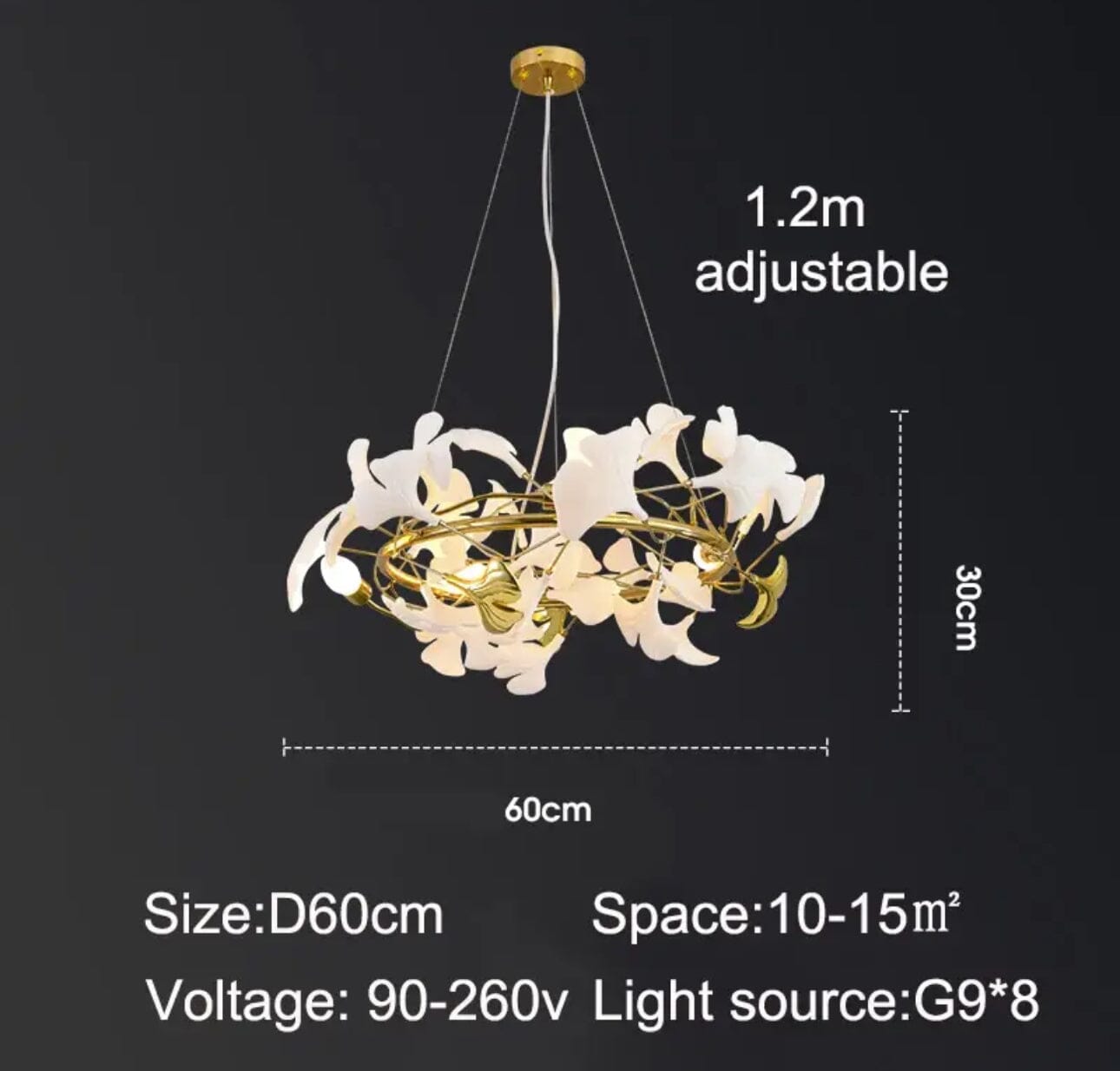 Elegant Floral Pendant Light With Soft Glass Shade