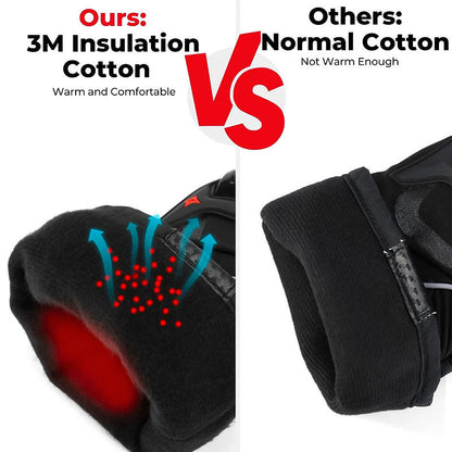 Warm Waterproof Motorcycle Gloves for Cold Weather