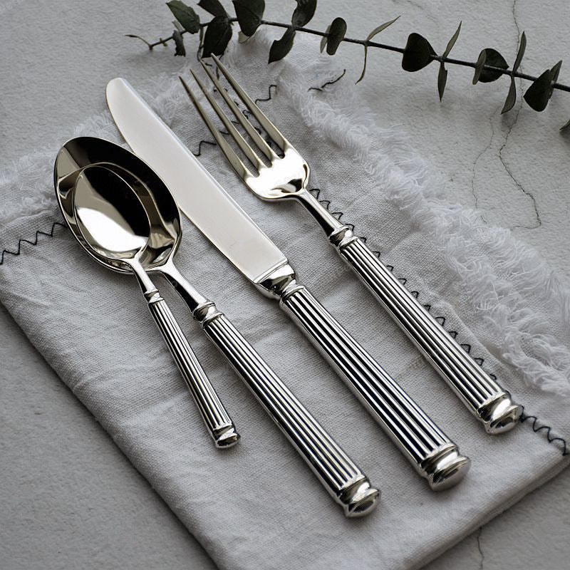 Premium Stainless Steel Flatware Set With Polished Finish