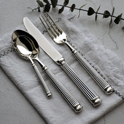 Premium Stainless Steel Flatware Set With Polished Finish
