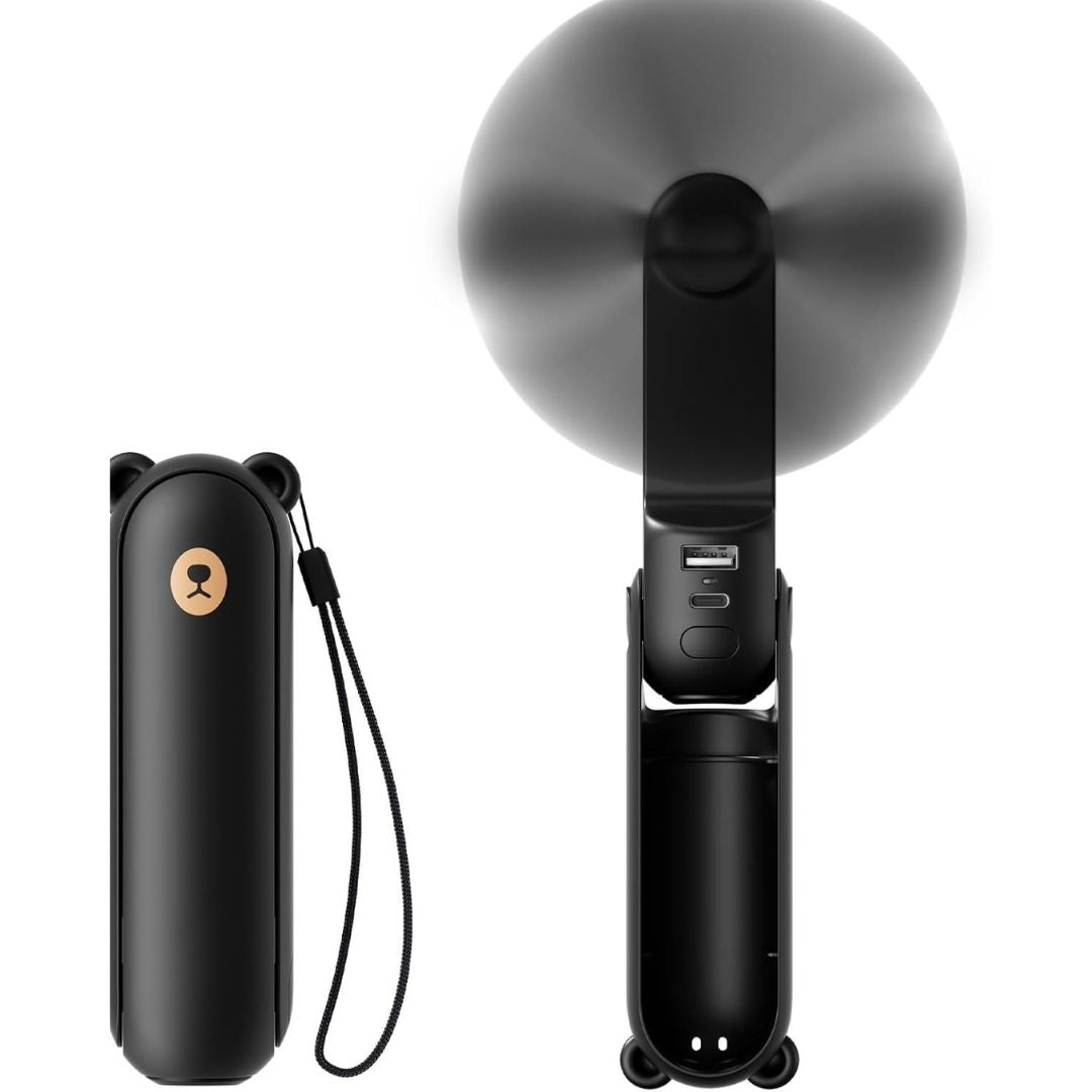 Portable 3 In 1 Mini Fan With LED Light And USB