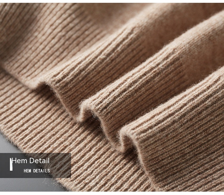 Soft Australian Wool Half Zip Jumper