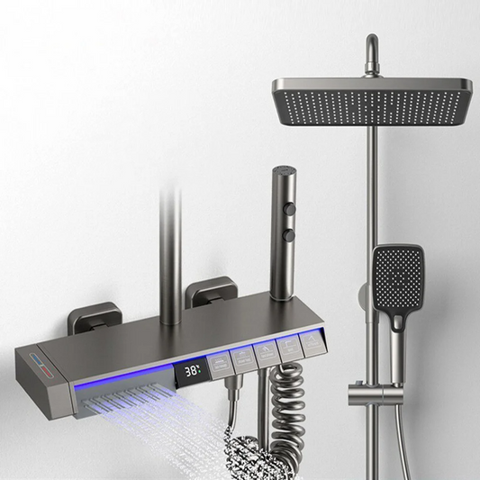 Premium Digital Shower System with LED Display - Lusomart