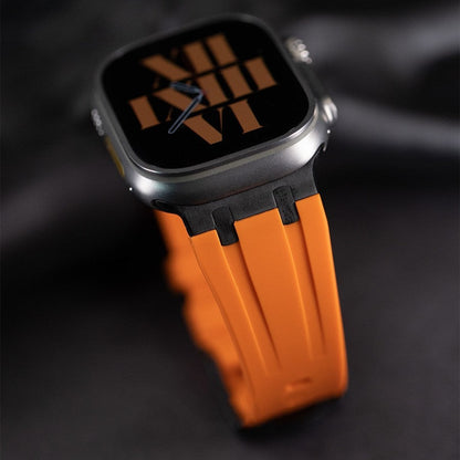 Durable Silicone Strap for Apple Watch with Metal Adapter