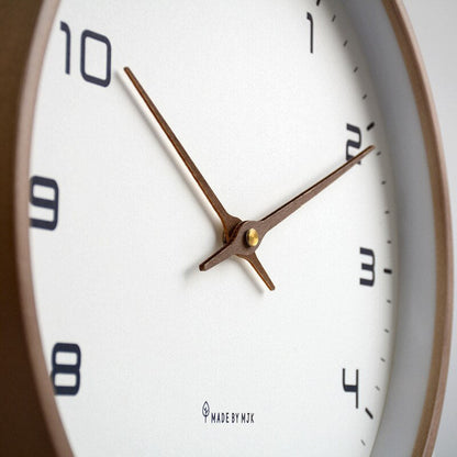 Simple Wooden Wall Clock in Modern Style