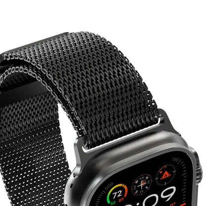 Strong Metal Loop Strap For Apple Watch With Secure Buckle