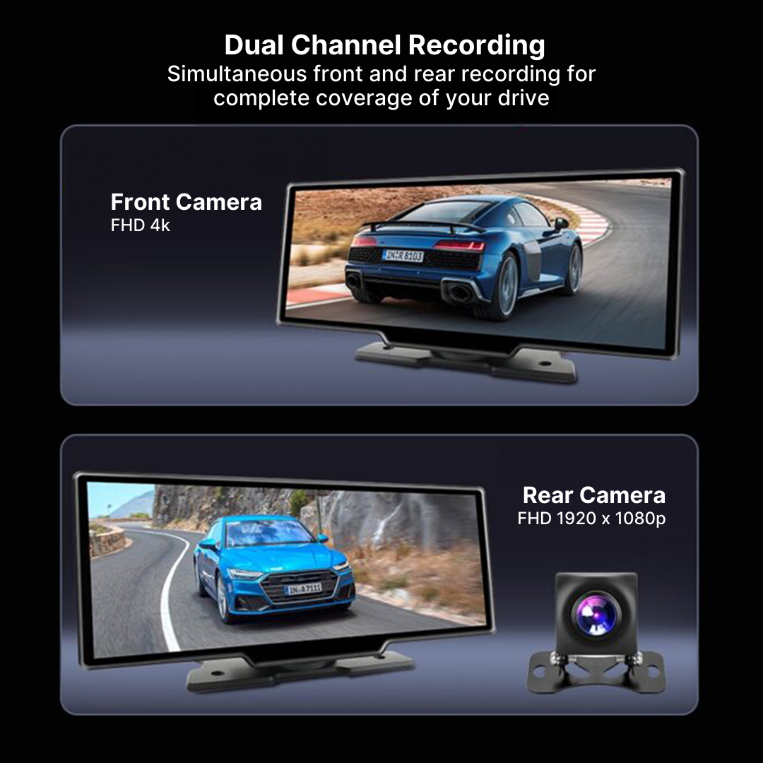 Compact 10.26 Wireless Car Play Touchscreen Display