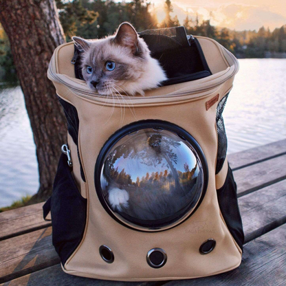 Breathable Pet Carrier Backpack with Mesh Window