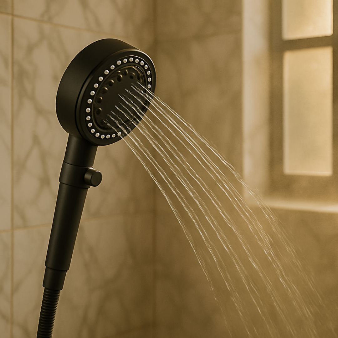 Luxury Shower Head - Rain Shower Spray & Low Flow Design