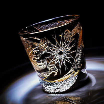 Luxury Handmade Dragon Whisky Glass Gift Set