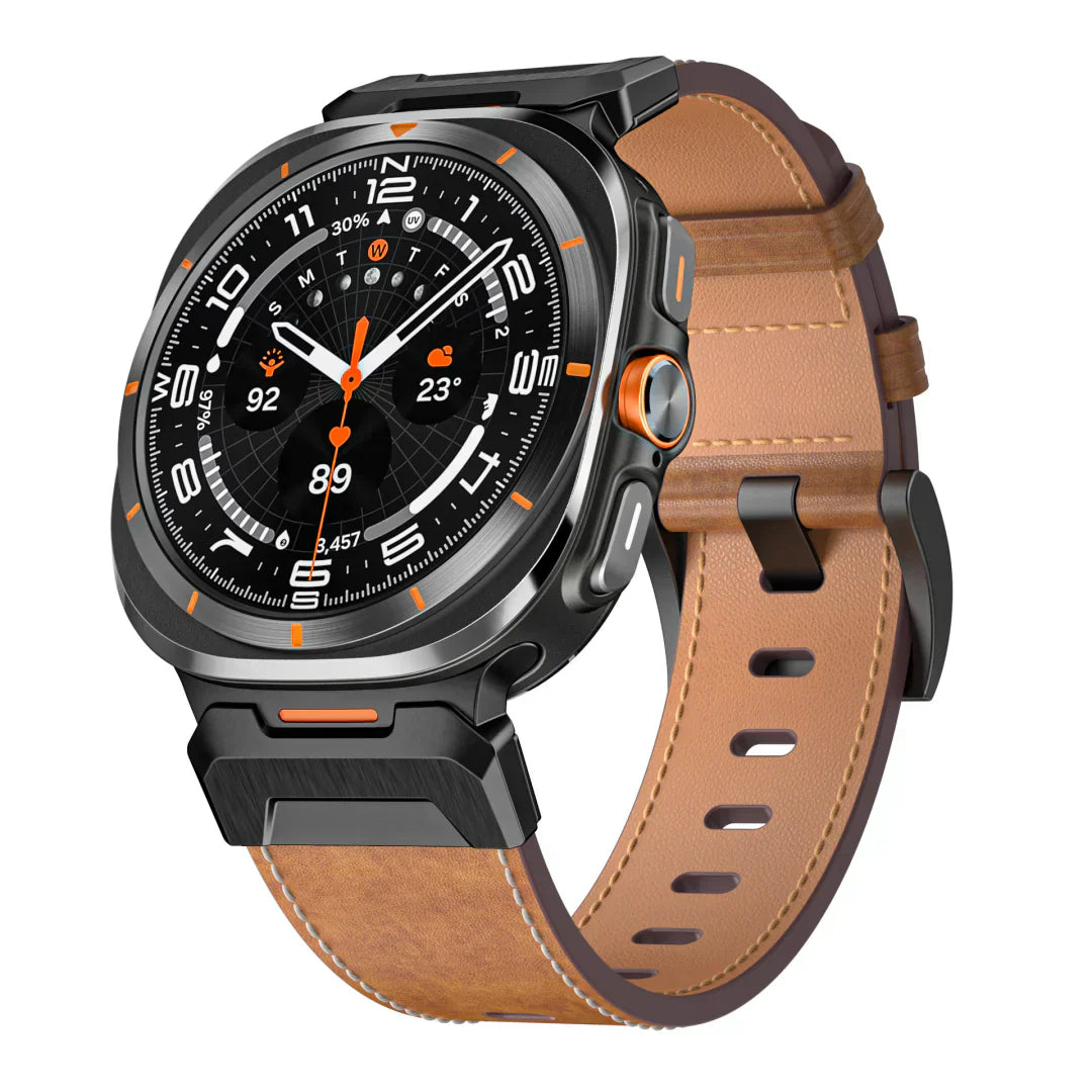 Rugged Leather Band for Galaxy Watch Ultra - Lusomart