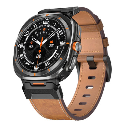 Durable Leather Band for Samsung Watch 7 Ultra