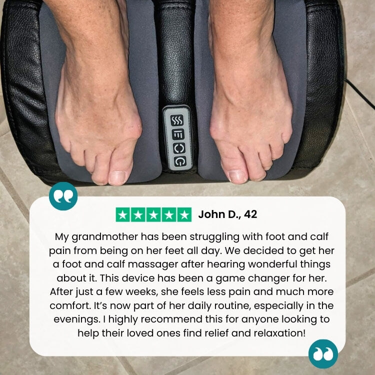 Advanced Dual Foot and Calf Massager with Shiatsu Massage
