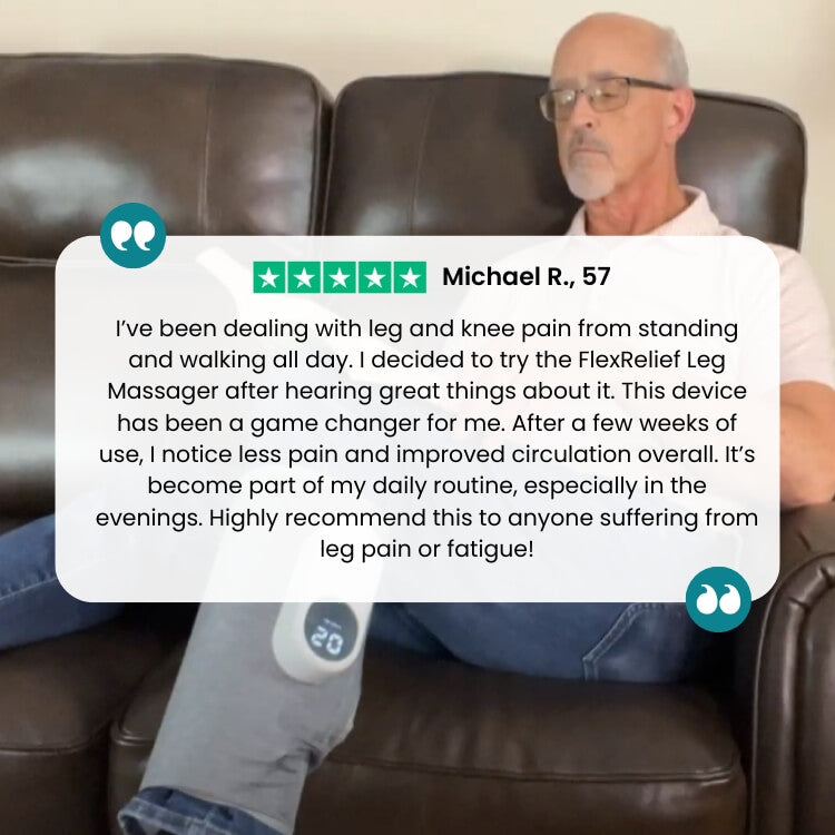 Relaxing Leg Massager with Heat and Circulation Therapy