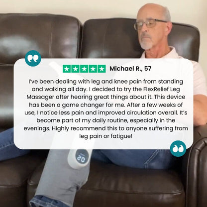 Relaxing Leg Massager with Heat and Circulation Therapy