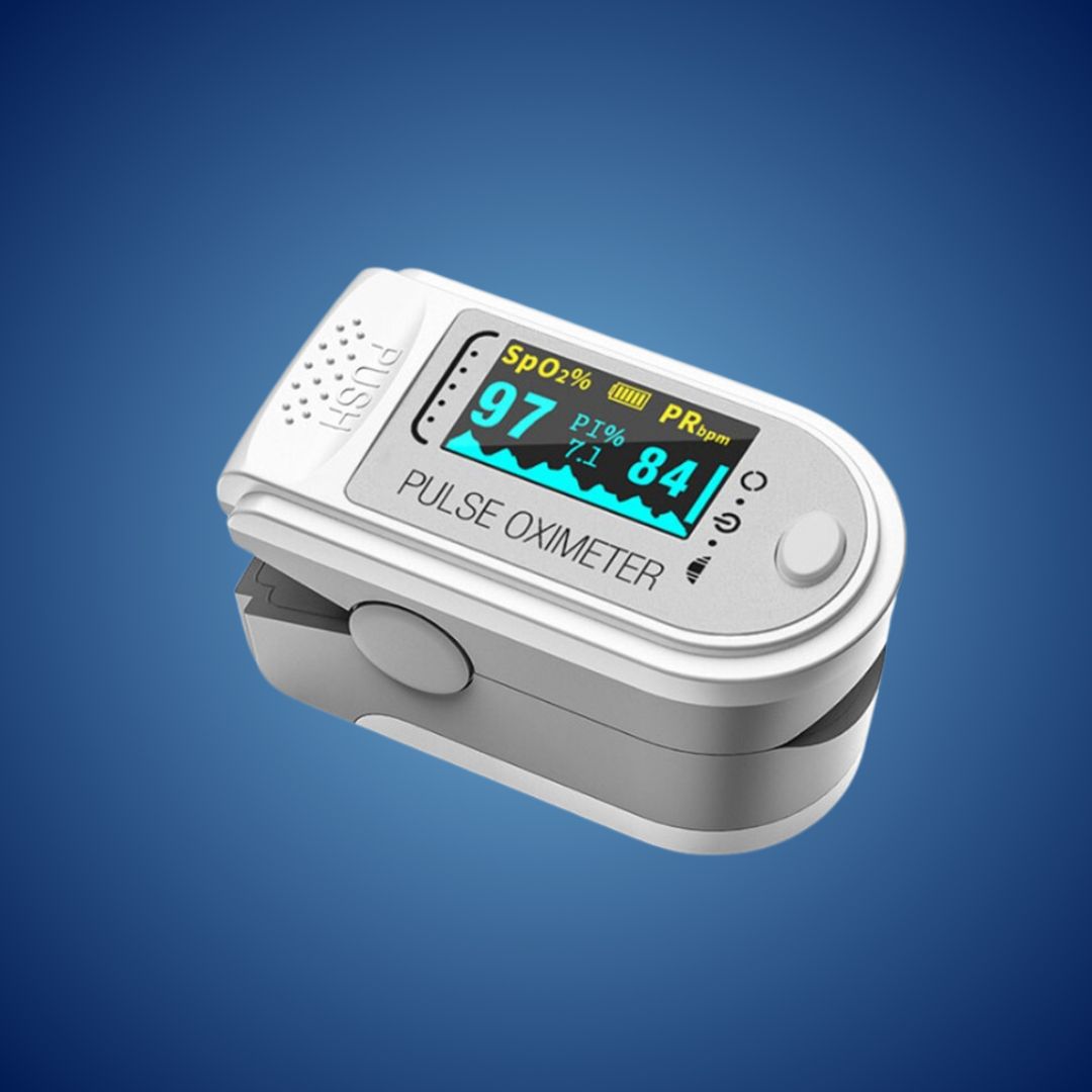 Compact Finger Pulse Oximeter with OLED Screen