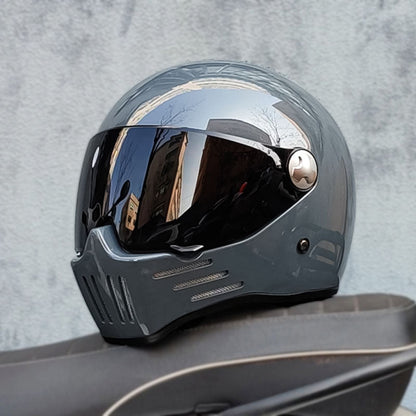 Black Full Face Motorcycle Helmet DOT ECE Approved