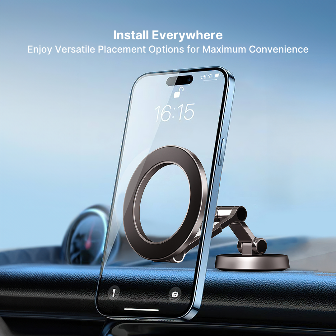 Strong Car Phone Holder with Adjustable Magnetic Base