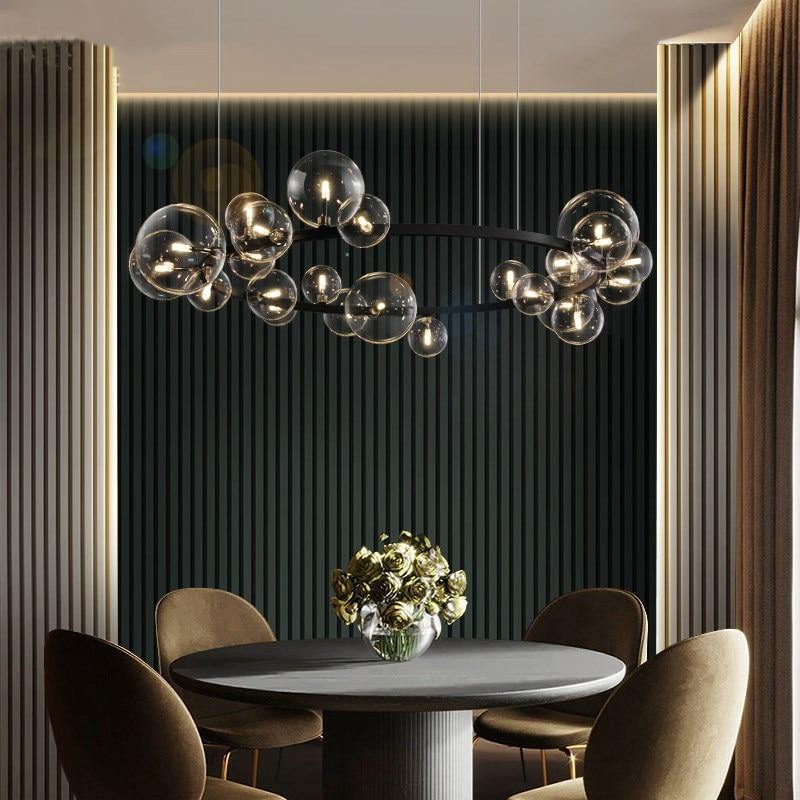 Elegant Black Crystal Chandelier - Lusomart