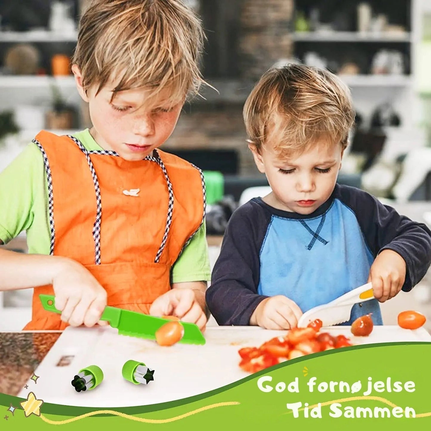 Kids Friendly Cooking Play Set Kitchen Kit Bundle - Lusomart