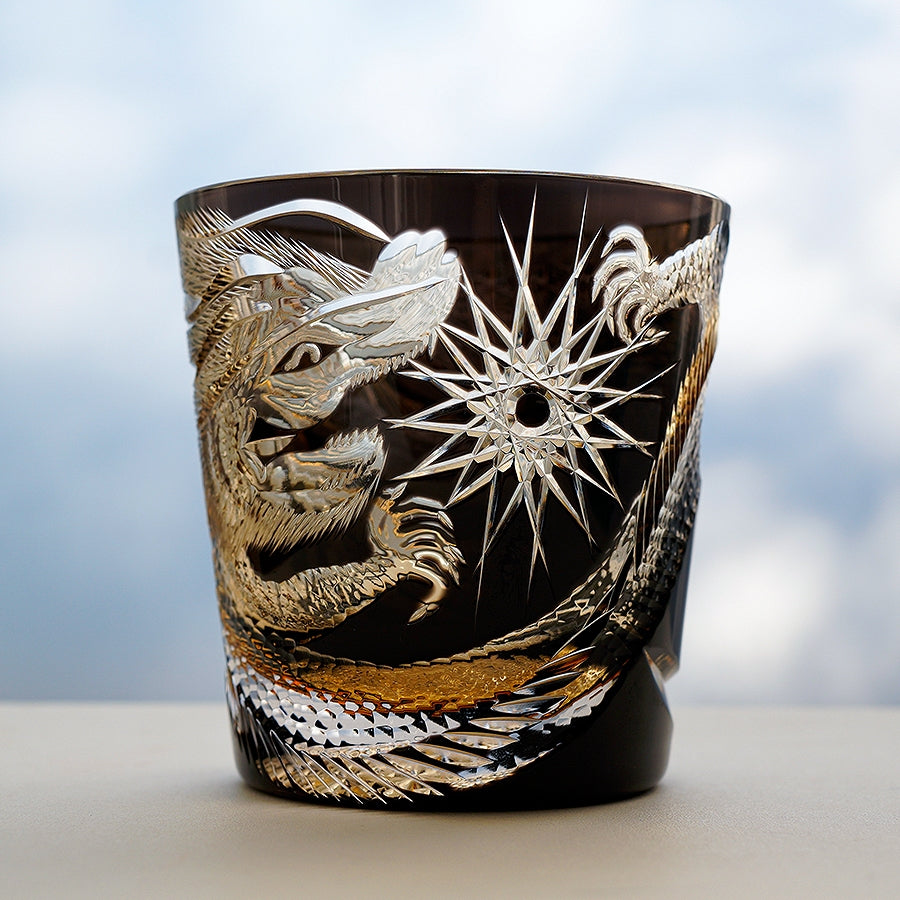 Luxury Handmade Dragon Whisky Glass Gift Set