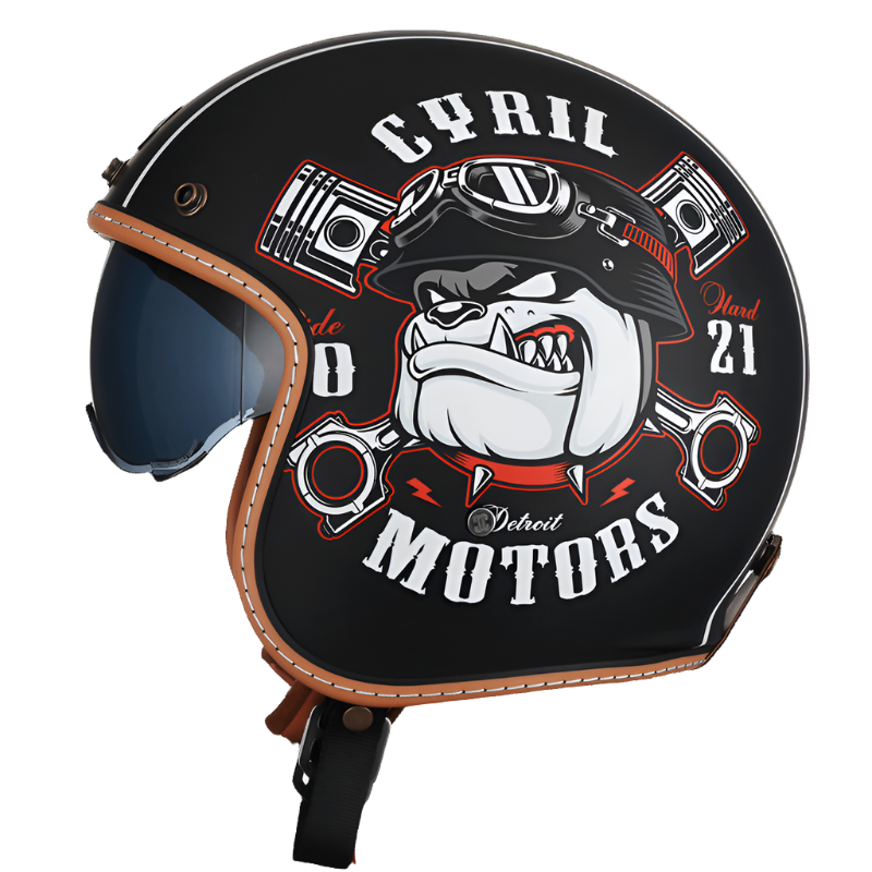 Lightweight Open Face Motorcycle Helmet with Strong ABS Shell