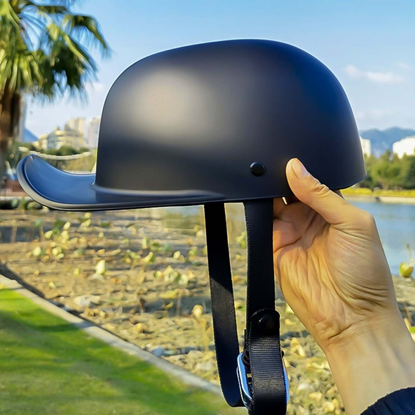 Classic Bike Helmet Baseball Cap Comfort Fit