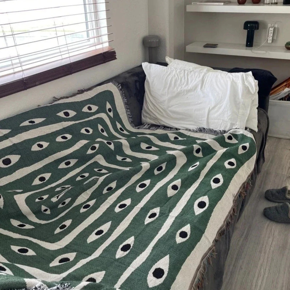 Snake Labyrinth Throw Blanket-2
