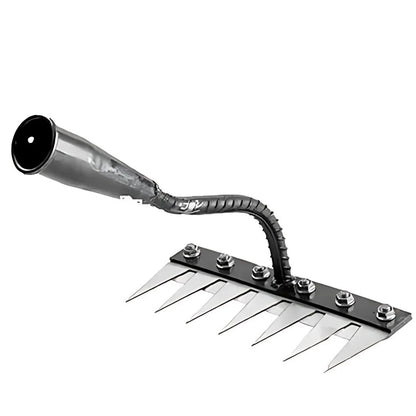 Garden Rake With Strong Metal Tines And Comfort Grip