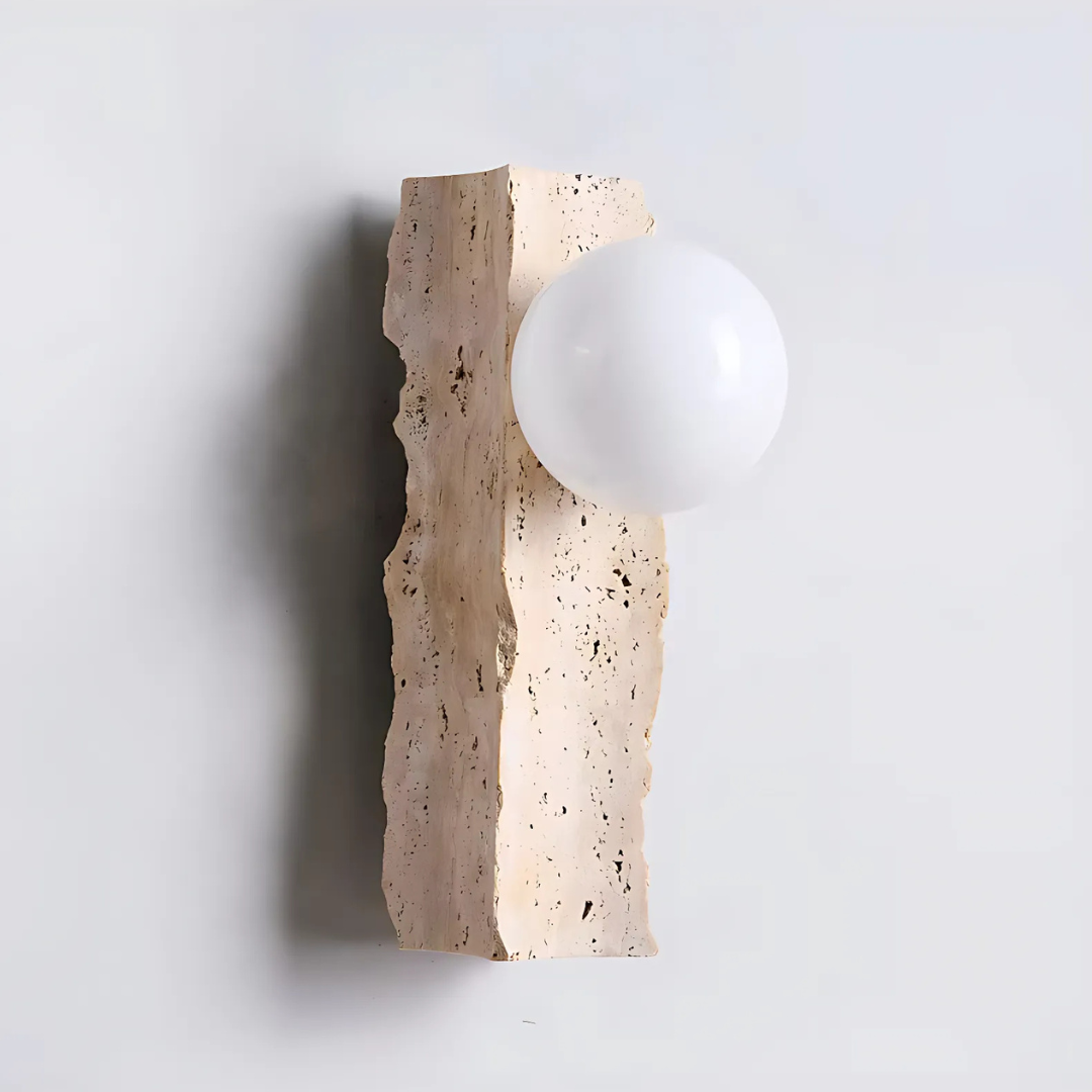 Rustic Natural Stone Wall Light G9 LED Sconce