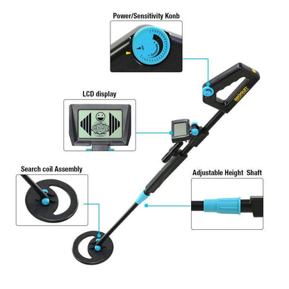 Professional Gold Metal Detector with Waterproof Coil