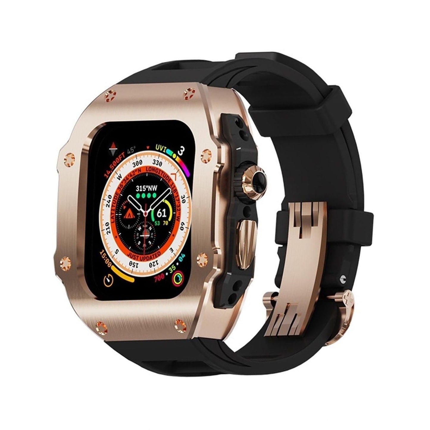 Durable Stainless Steel Case For Apple Watch Ultra - Lusomart