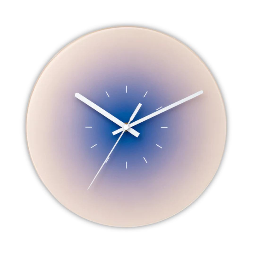 Silent Modern Glass Wall Clock
