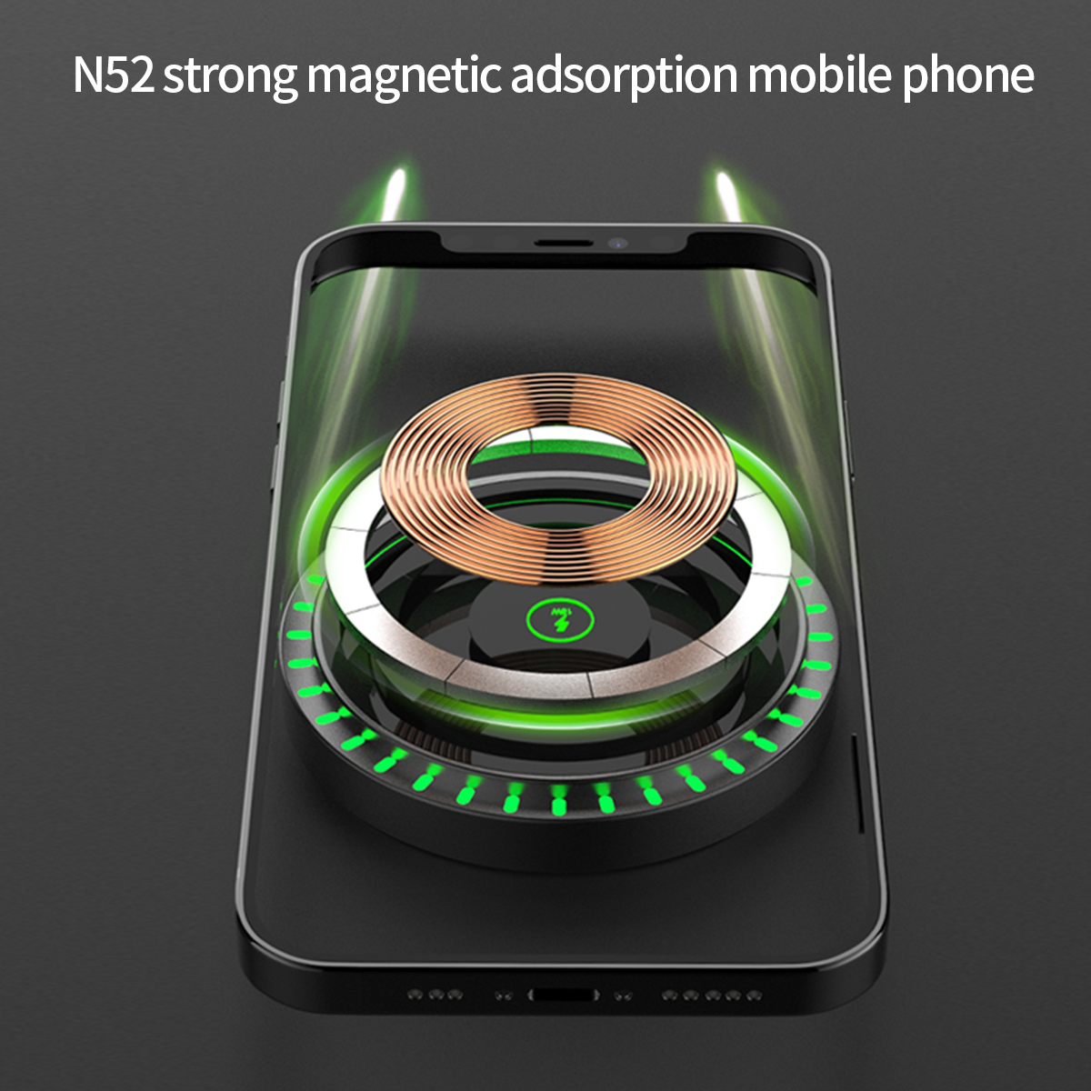 Slim LED Night Light with Wireless Charging Pad