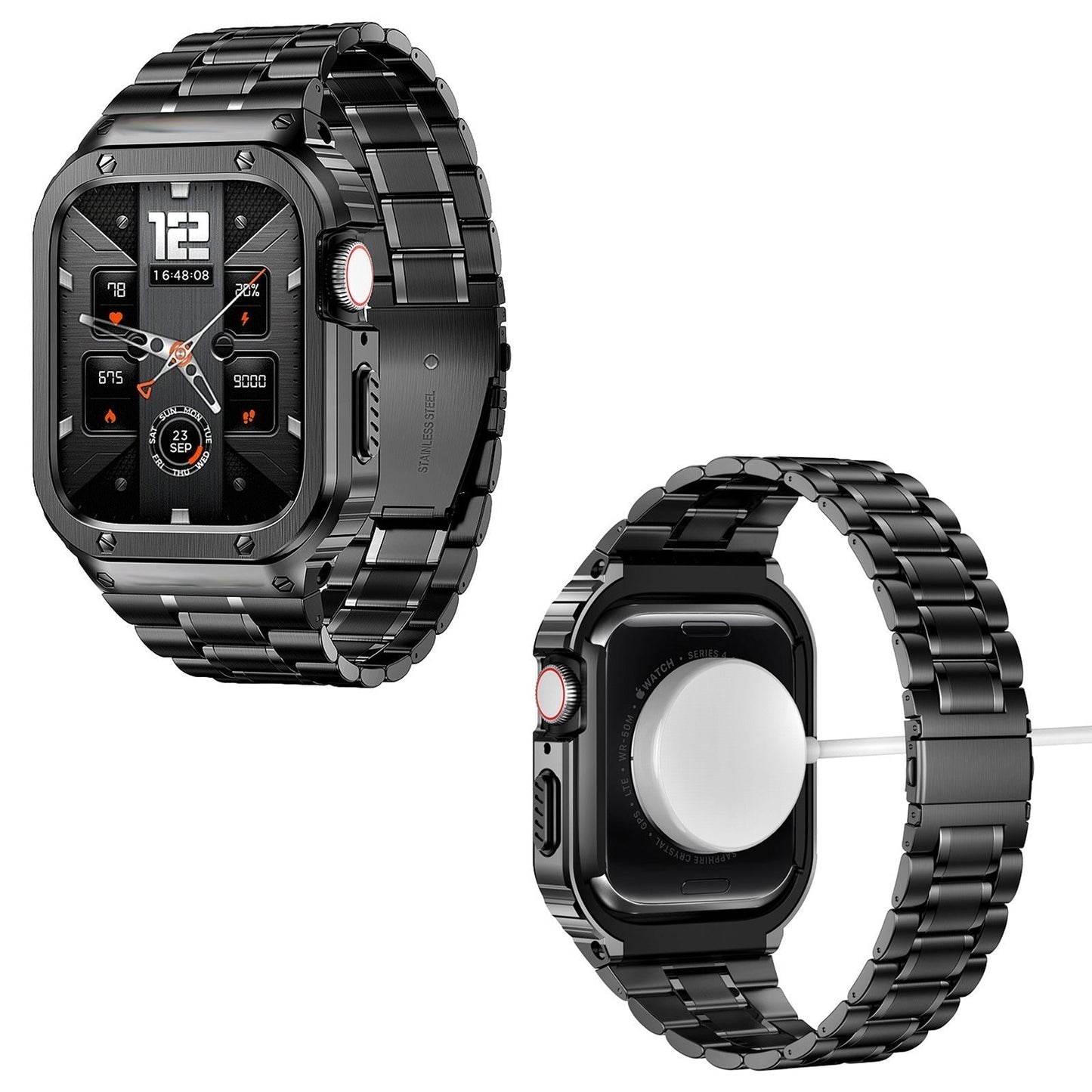 Silver Metal Strap for Apple Watch