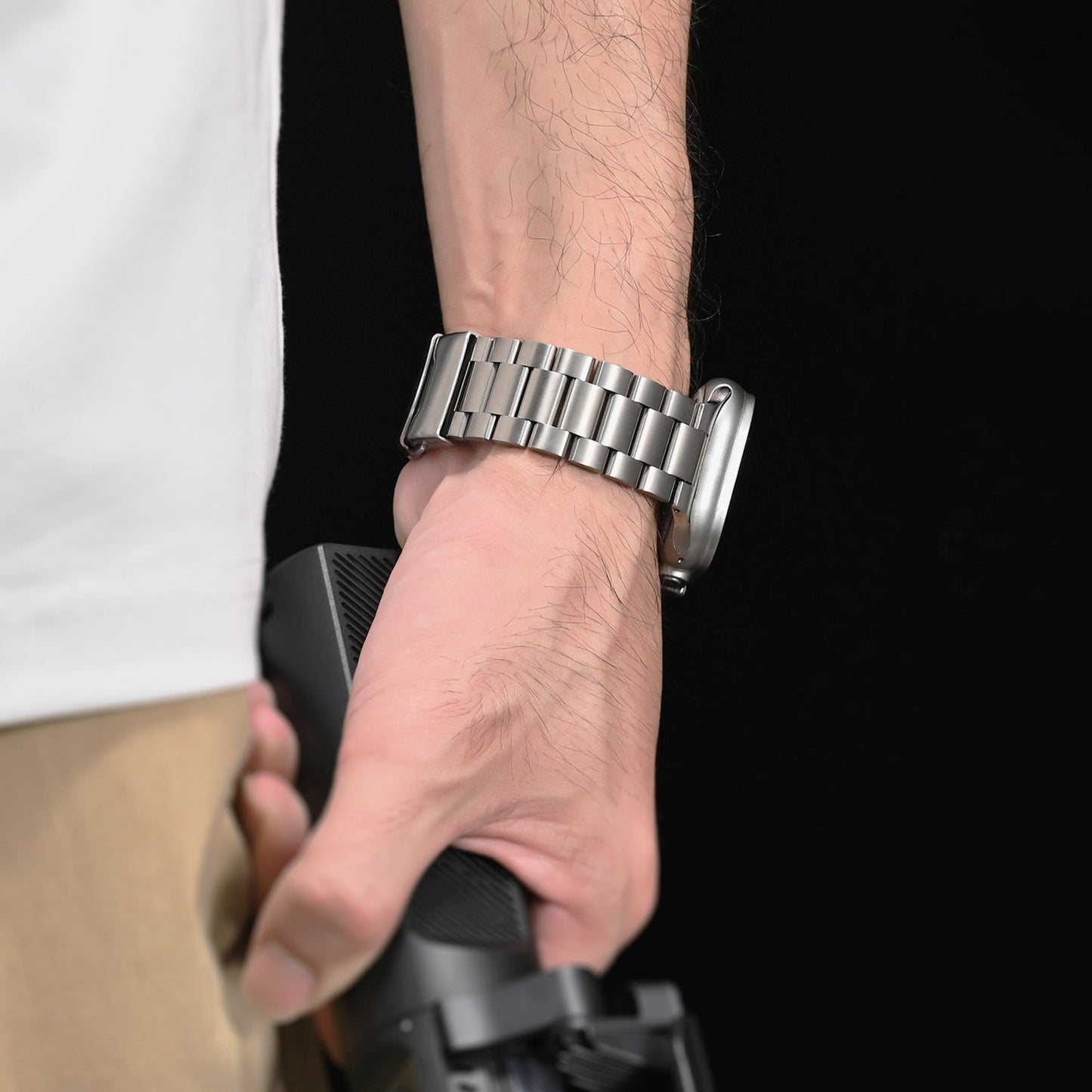 Durable Metal Watch Strap With Secure Lock for Apple Watch