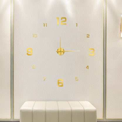 Sleek Black Quartz Wall Clock
