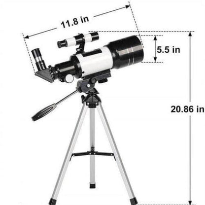 Compact 150x Zoom Travel Telescope Kit