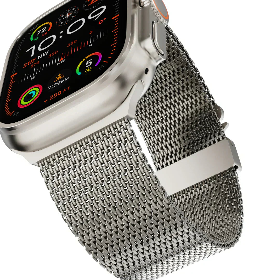Strong Metal Loop Strap For Apple Watch With Secure Buckle