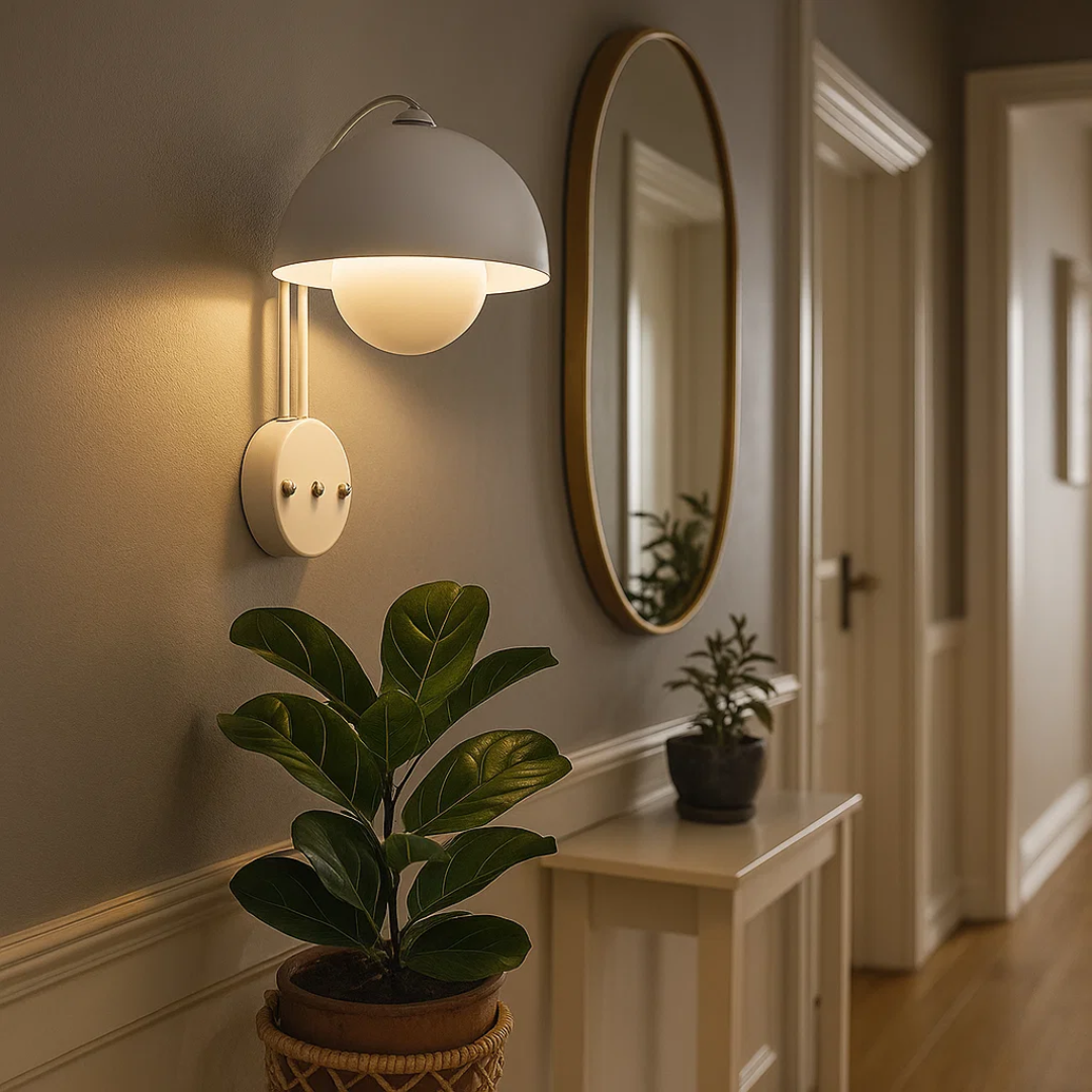 Elegant LED Wall Light – Floral Pattern & Soft Glow