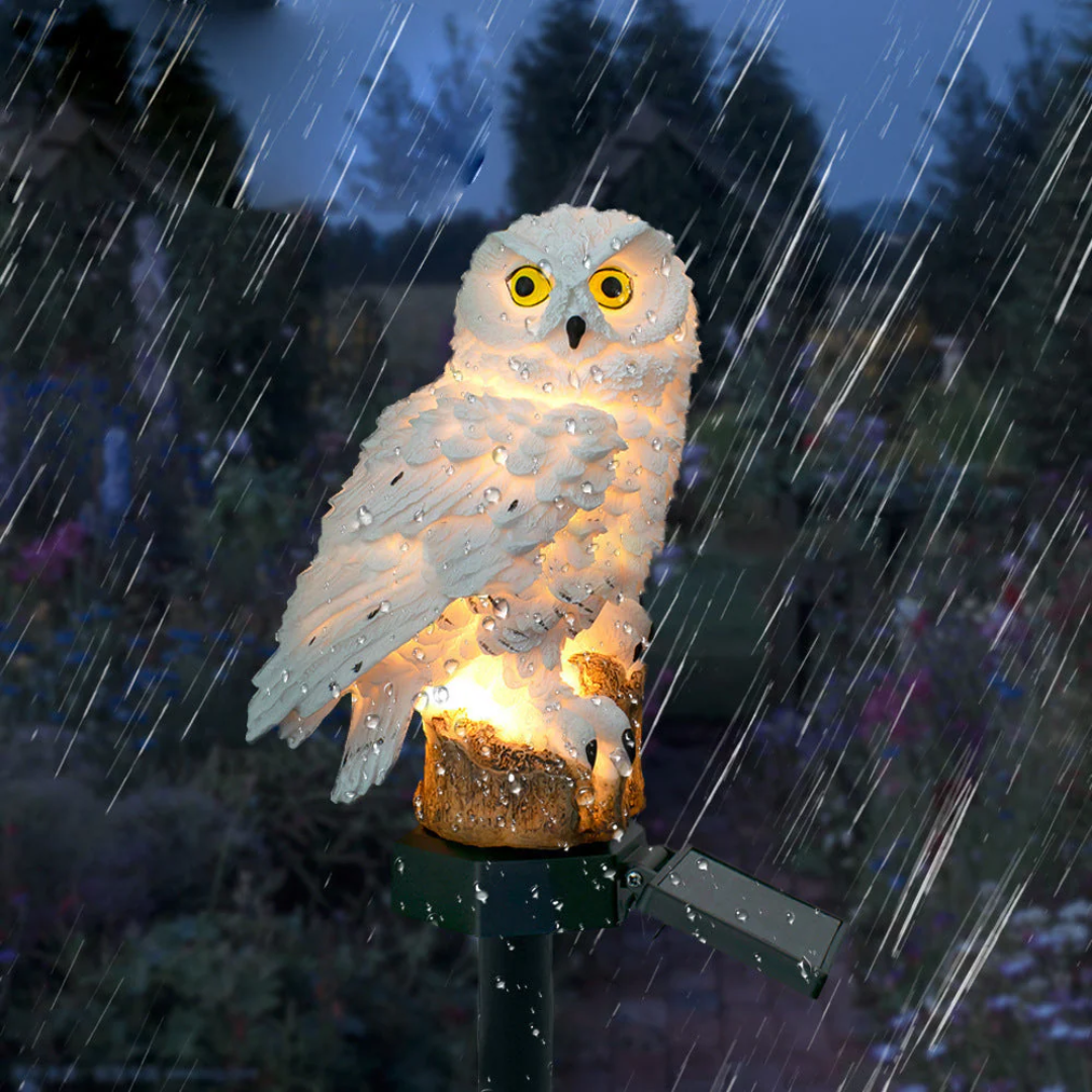 Solar Powered Owl Garden Path Light