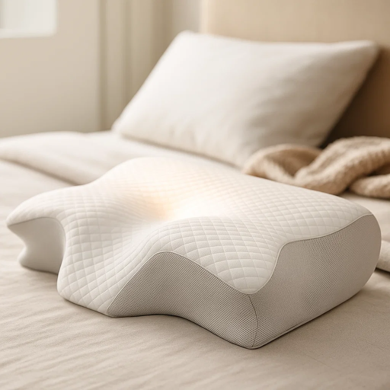 Contour Comfort 2-in-1 Memory Foam Neck Pillow - Lusomart