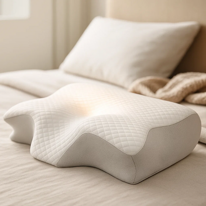 Contour Comfort 2-in-1 Memory Foam Neck Pillow - Lusomart