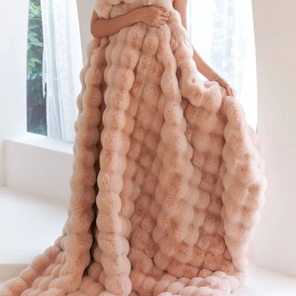 Cozy Warm Woolen Blanket Soft Throw For Winter Nights