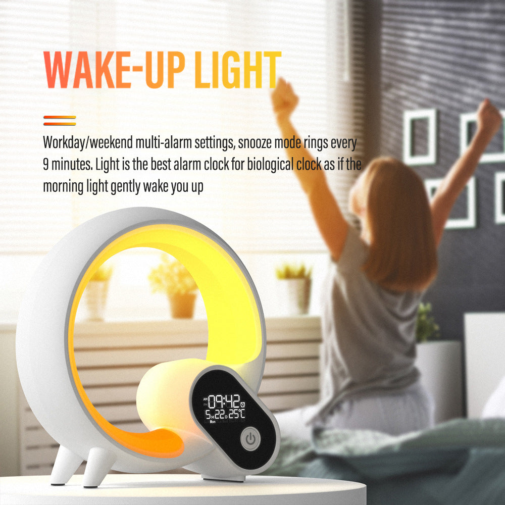 Wireless Bluetooth Speaker Clock Table Lamp